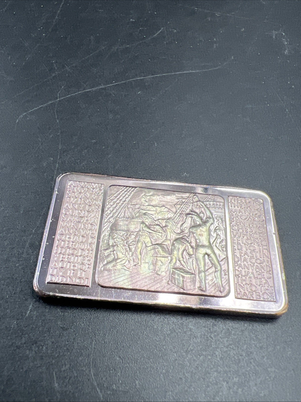 1973 Boston Tea Party 1 Oz Silver Art Bar Neat Toning Toner