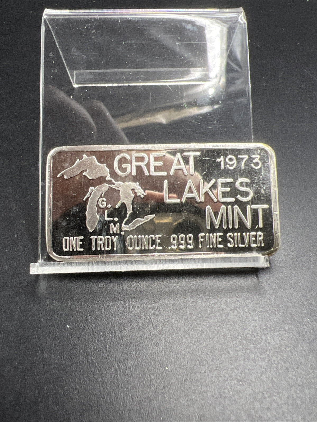 1973 High Wheeler Great Lakes Mint 1 Oz Silver Art Bar