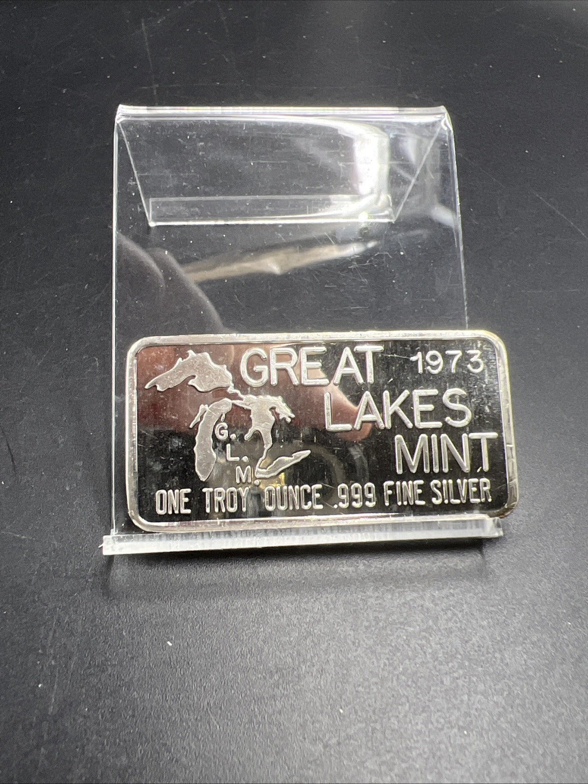 1973 High Wheeler Great Lakes Mint 1 Oz Silver Art Bar