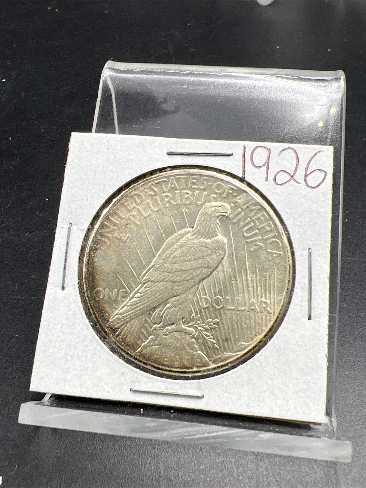 1926 P $1 Peace Silver Dollar Coin Choice AU Neat Toning