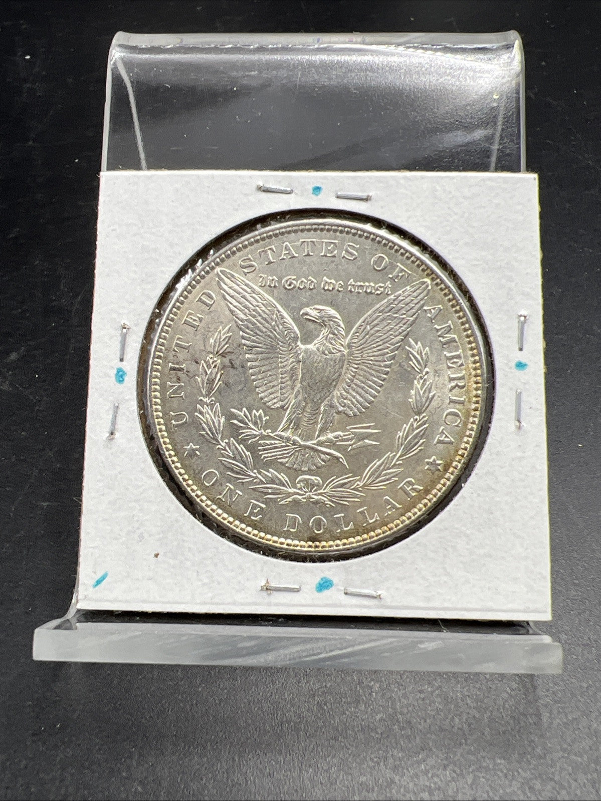 1887 P $1 Morgan Silver Dollar Coin Choice AU About UNC Neat Toning Obverse