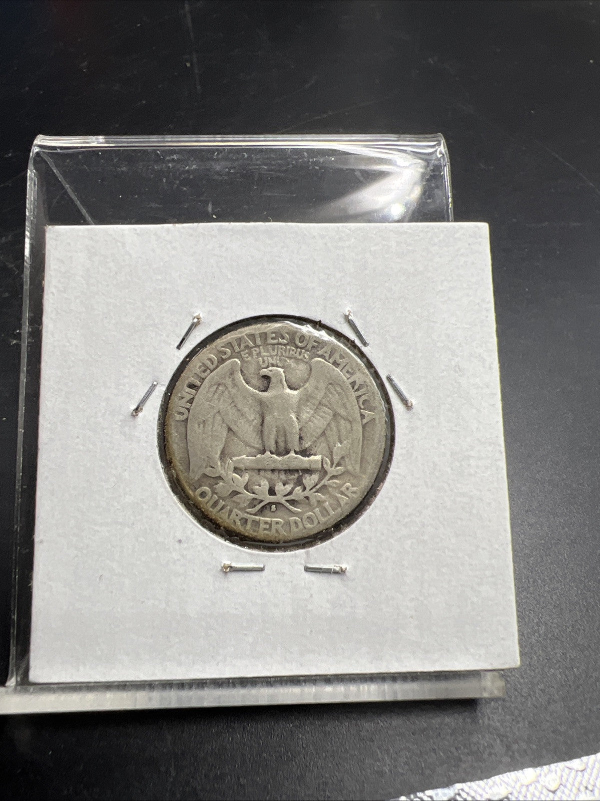 1940 S 25c Washington Silver Quarter Coin Neat Toning Toner Obverse Circulated