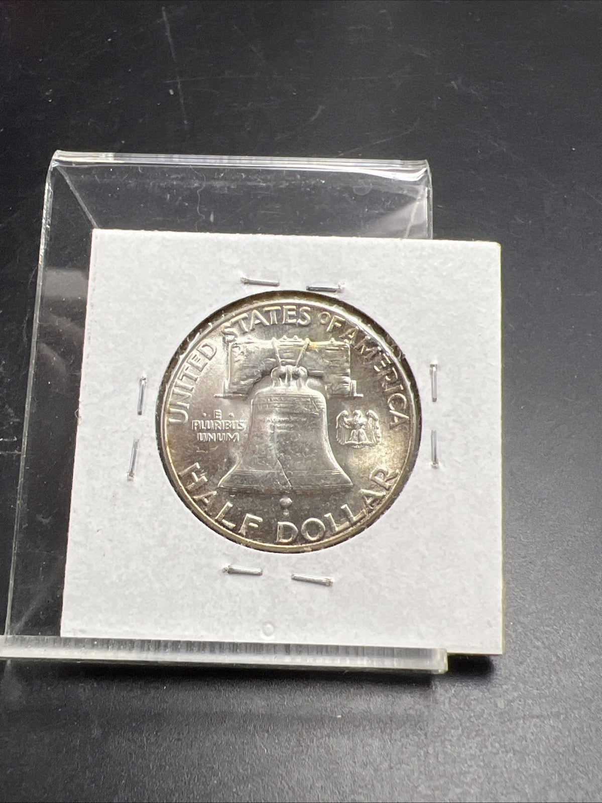 1960 P 50c Franklin 90% Silver Half Dollar Coin Choice BU UNC Neat Toning Toner