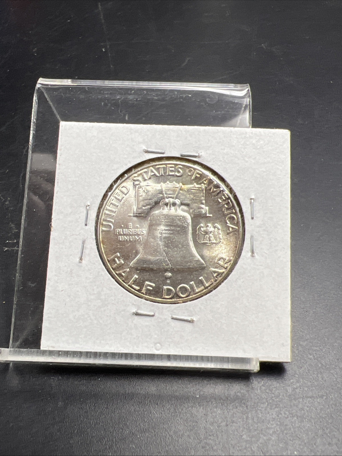 1960 P 50c Franklin 90% Silver Half Dollar Coin Choice BU UNC Neat Toning Toner