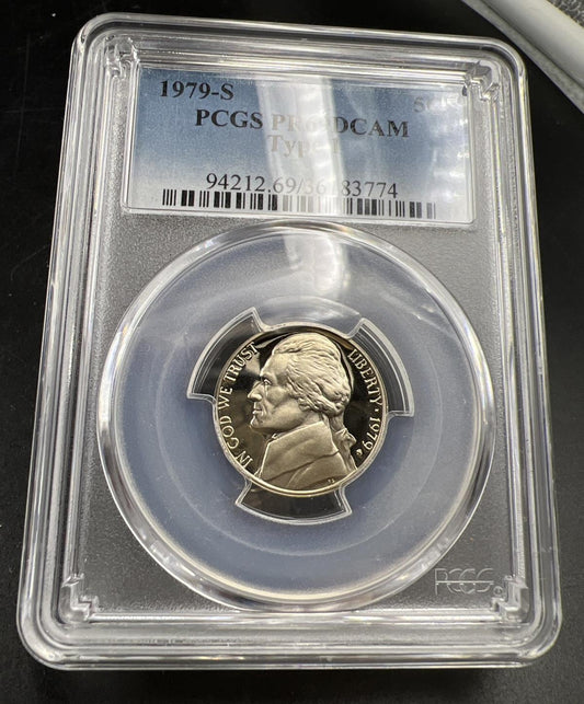 1979 S Type 1 5c Jefferson Nickel PCGS PR69 Gem Proof Certified #74