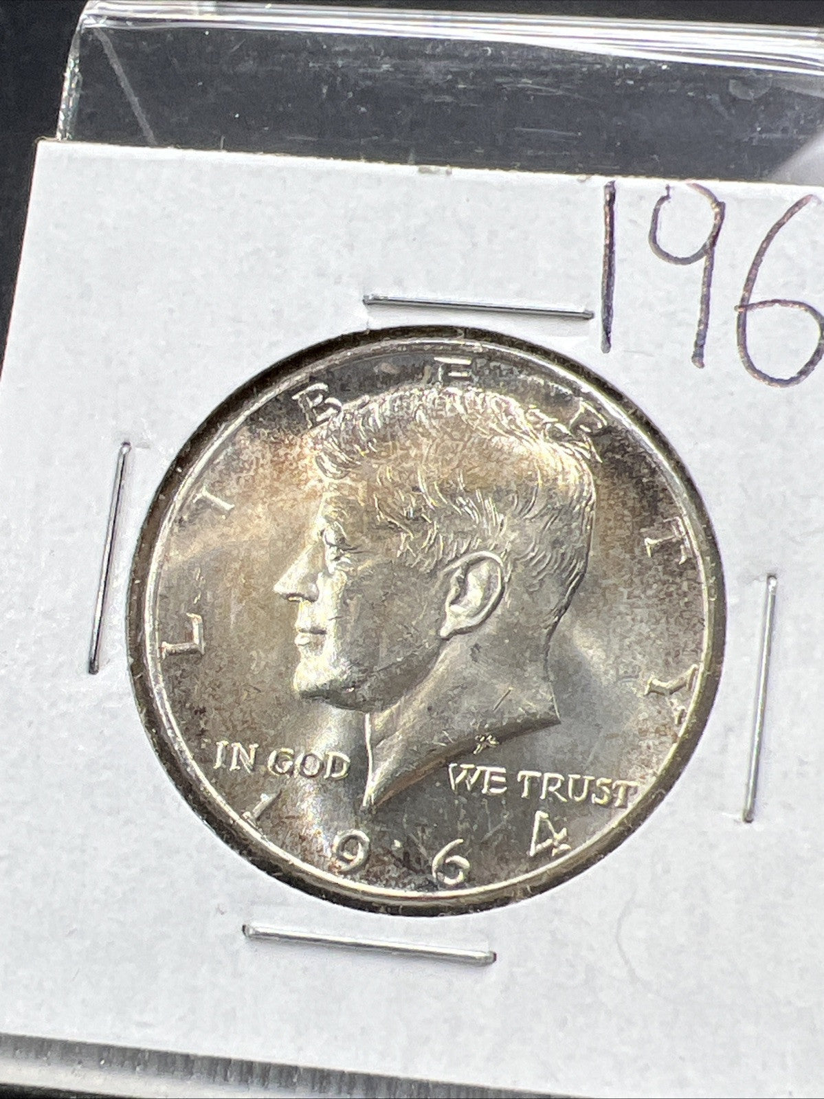 1964 P Kennedy Half Dollar Coin Choice BU UNC Neat Toning Toner #2192025A