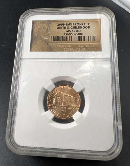 2009 1c P SMS Lincoln Cent Birth & Childhood Commemorative Coin MS69 RD