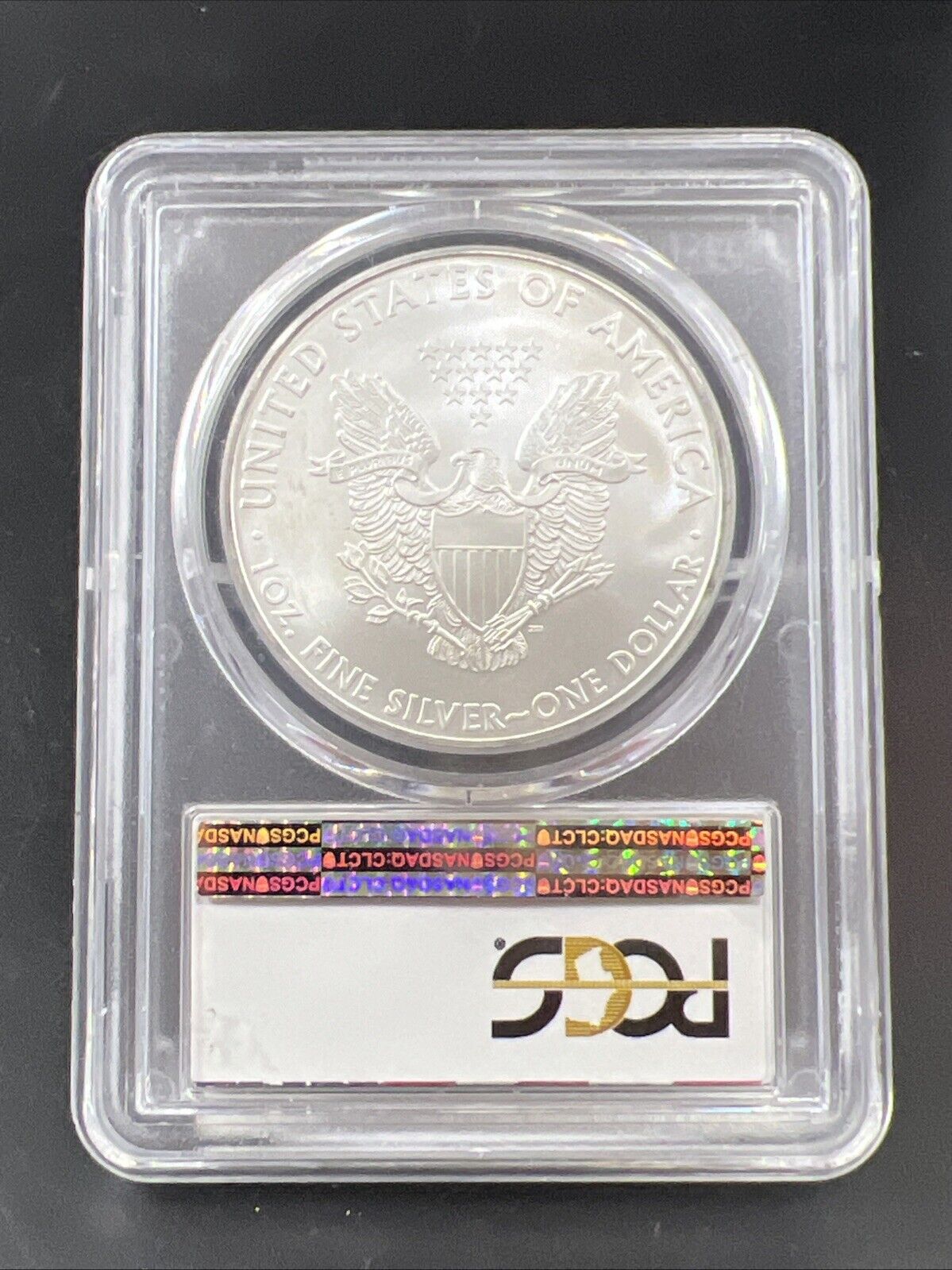 2010 1 Oz ASE American Silver Eagle PCGS MS69 USA American Flag Holder 1/250 #