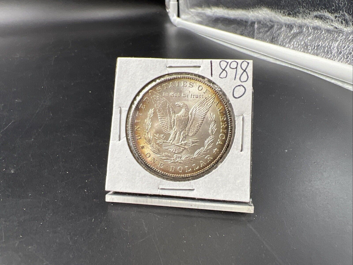 1898 O $1 Morgan Silver Dollar Coin CH BU UNC Uncirculated Nice Toning Reverse