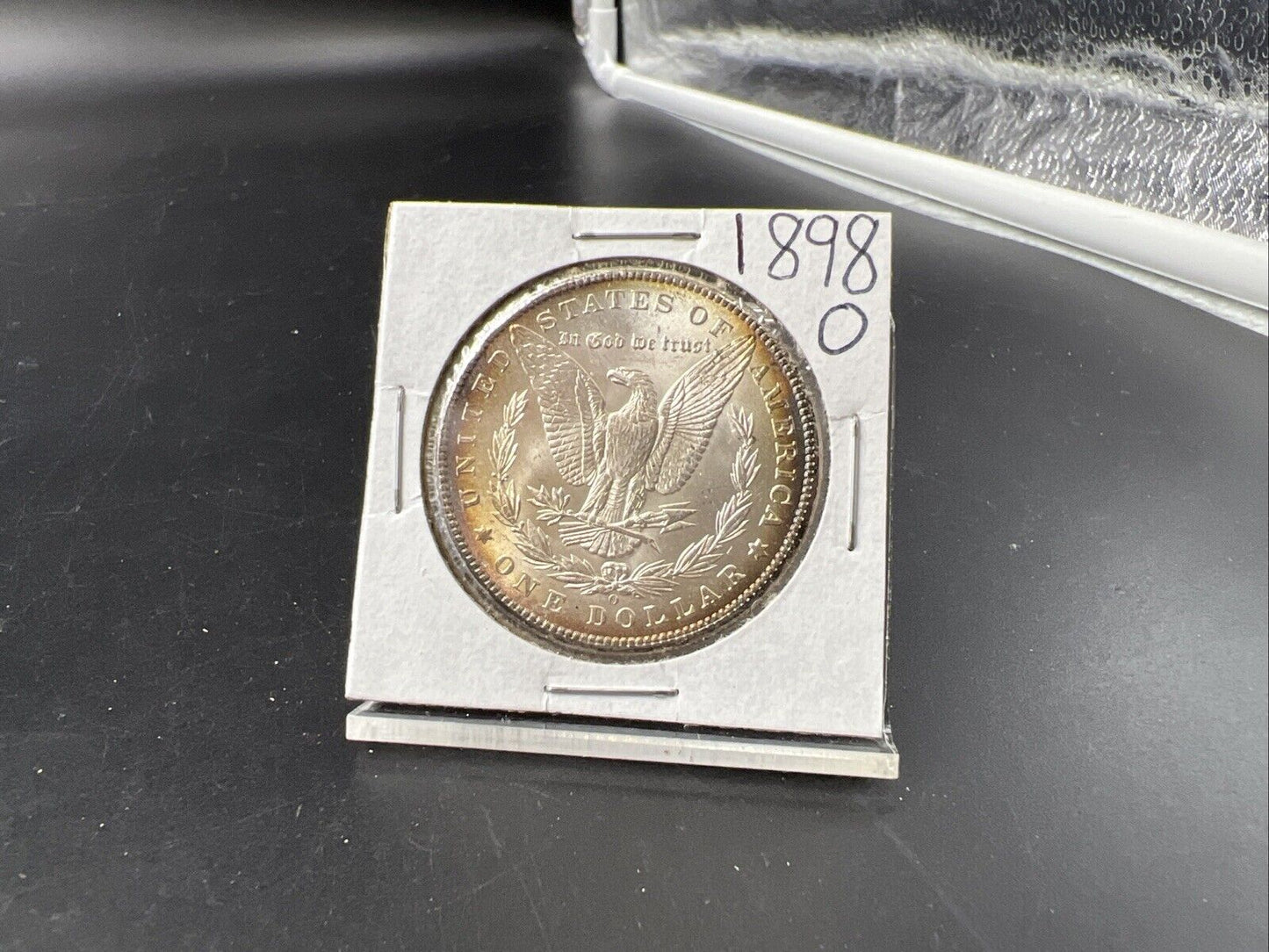 1898 O $1 Morgan Silver Dollar Coin CH BU UNC Uncirculated Nice Toning Reverse