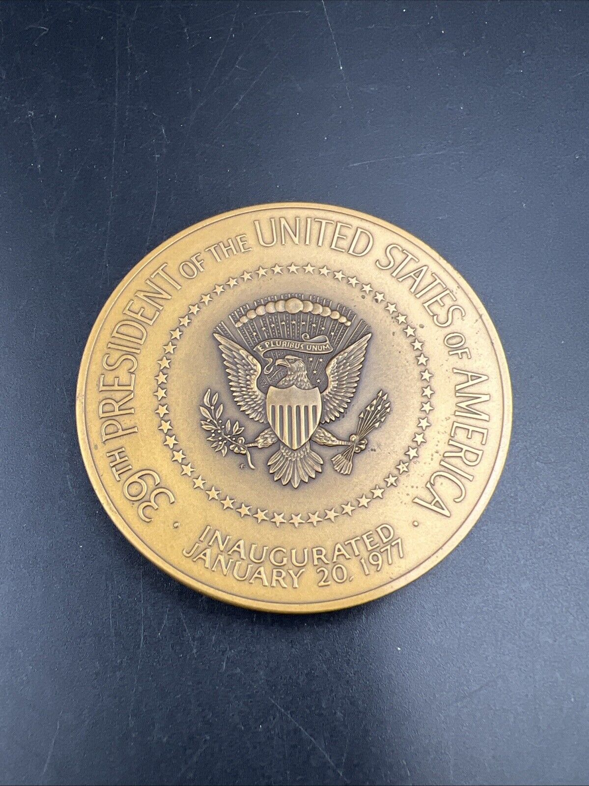 1977 Jimmy Carter Presidential Medal Franklin Mint Raw