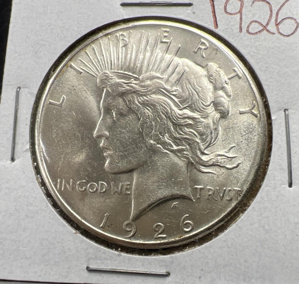 1926 P $1 Peace Silver Dollar Coin BU UNC Uncirculated
