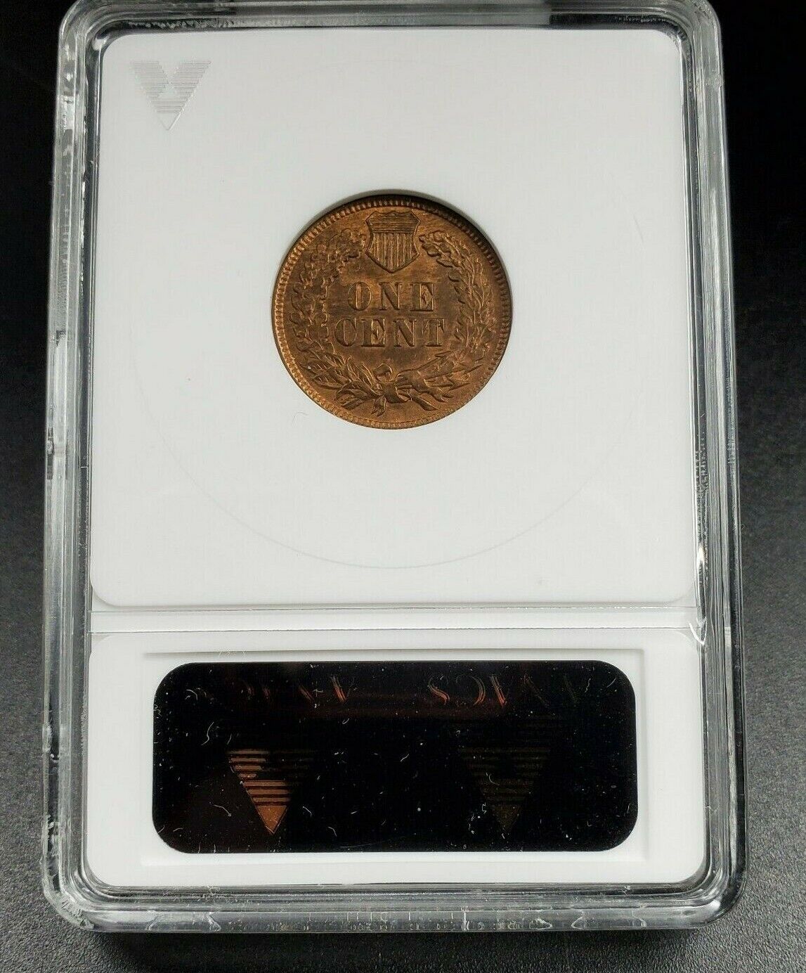 1907 P Indian Cent Penny Coin ANACS Unc Details RPD S-36 Repunched Date
