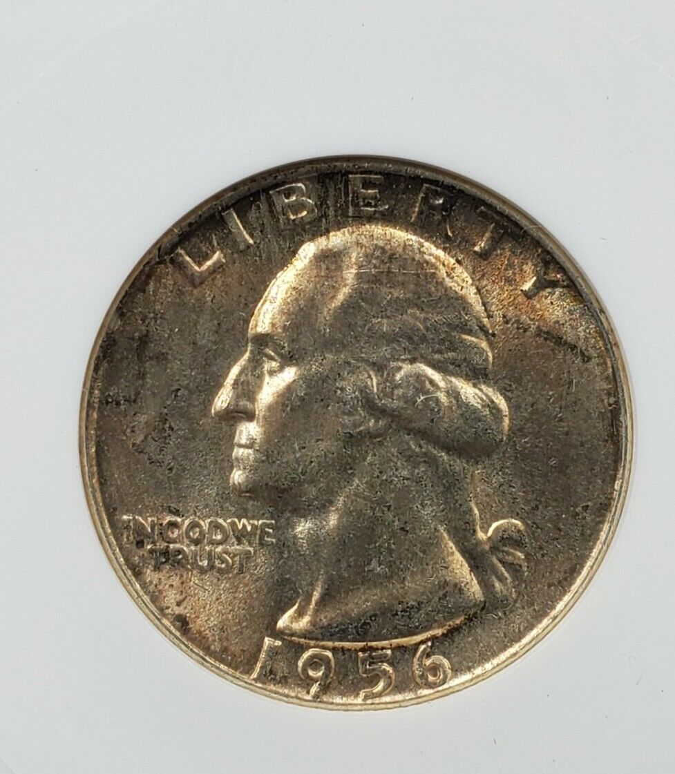 1956 D D/D 25c Washington Quarter Coin Variety MS65 ANACS RPM-002 DMR-004 GEM BU