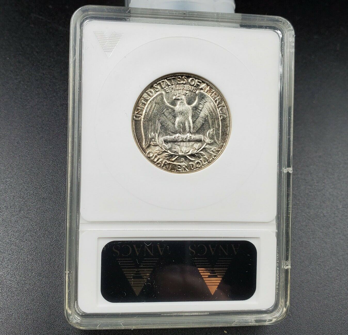 1956 D D/D 25c Washington Quarter Coin Variety MS65 ANACS RPM-002 DMR-004 GEM BU