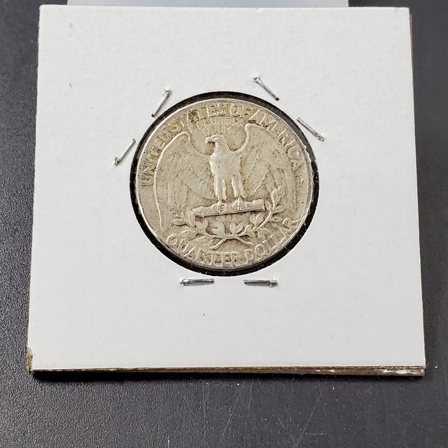 1956 P 25c Washington Quarter Coin Die Chip OBV Variety