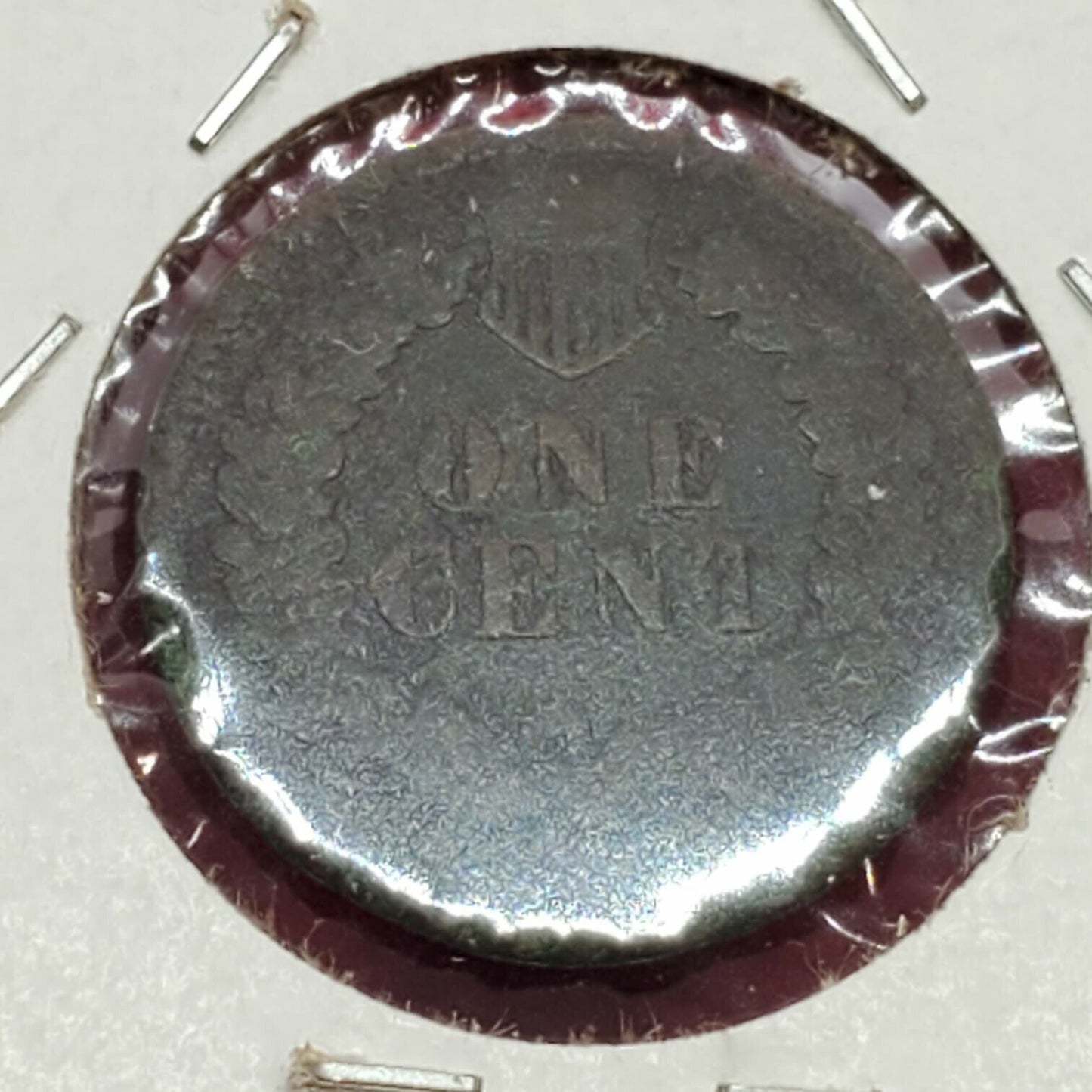 1875 Indian Head Copper Bronze Cent Penny Coin Good Details ED