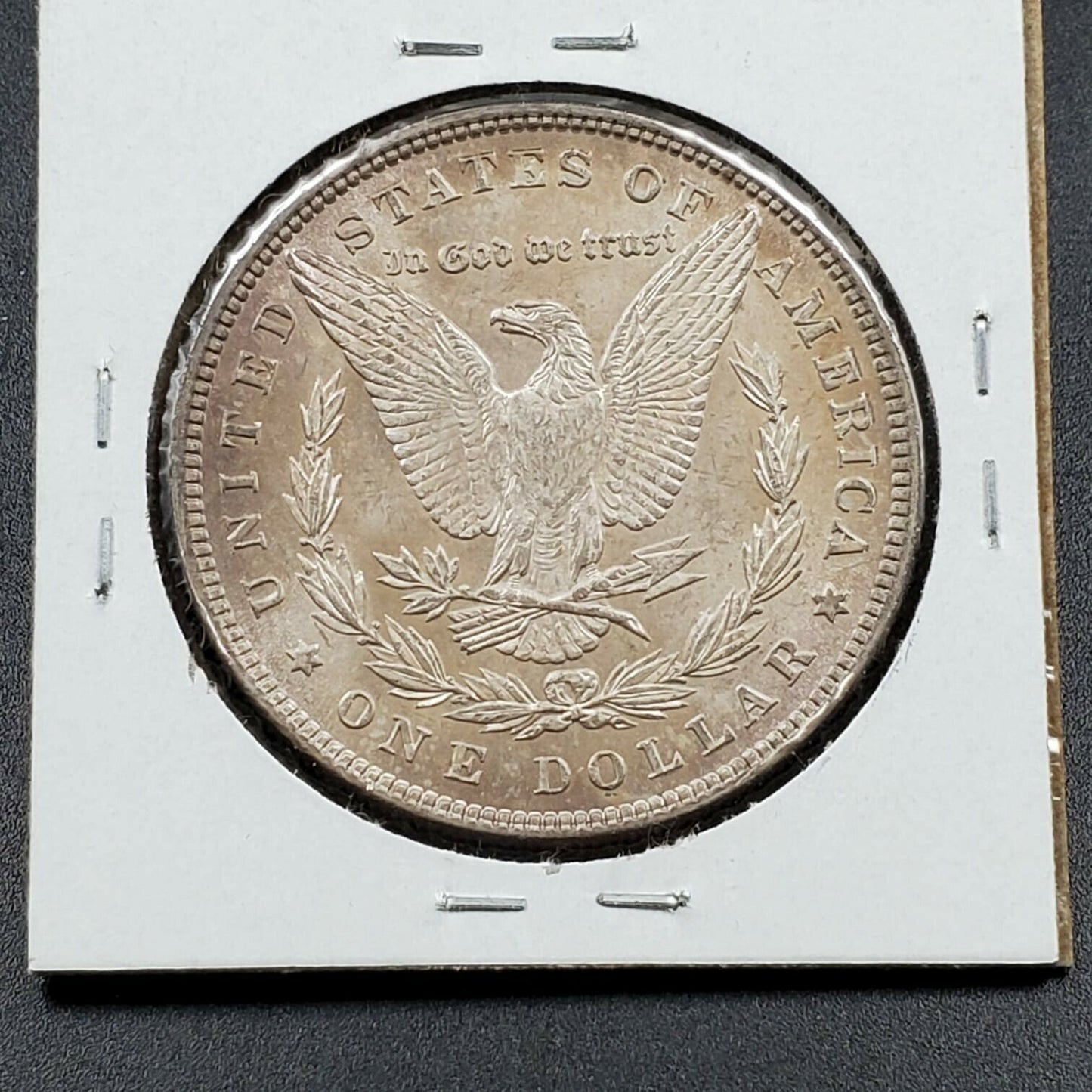 1886 P $1 Morgan Silver Dollar Coin Choice BU Uncirculated Neat Toning Toner