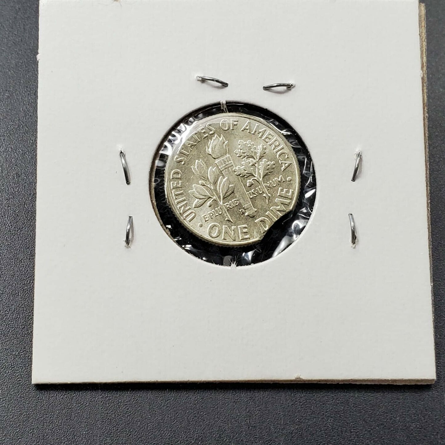 1964 D Roosevelt Silver Dime Clipped Planchet Error BU UNC