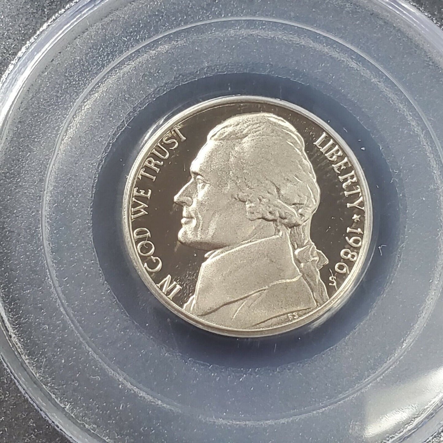 1986 S Proof Jefferson Nickel Coin PCGS PR69 DCAM #2