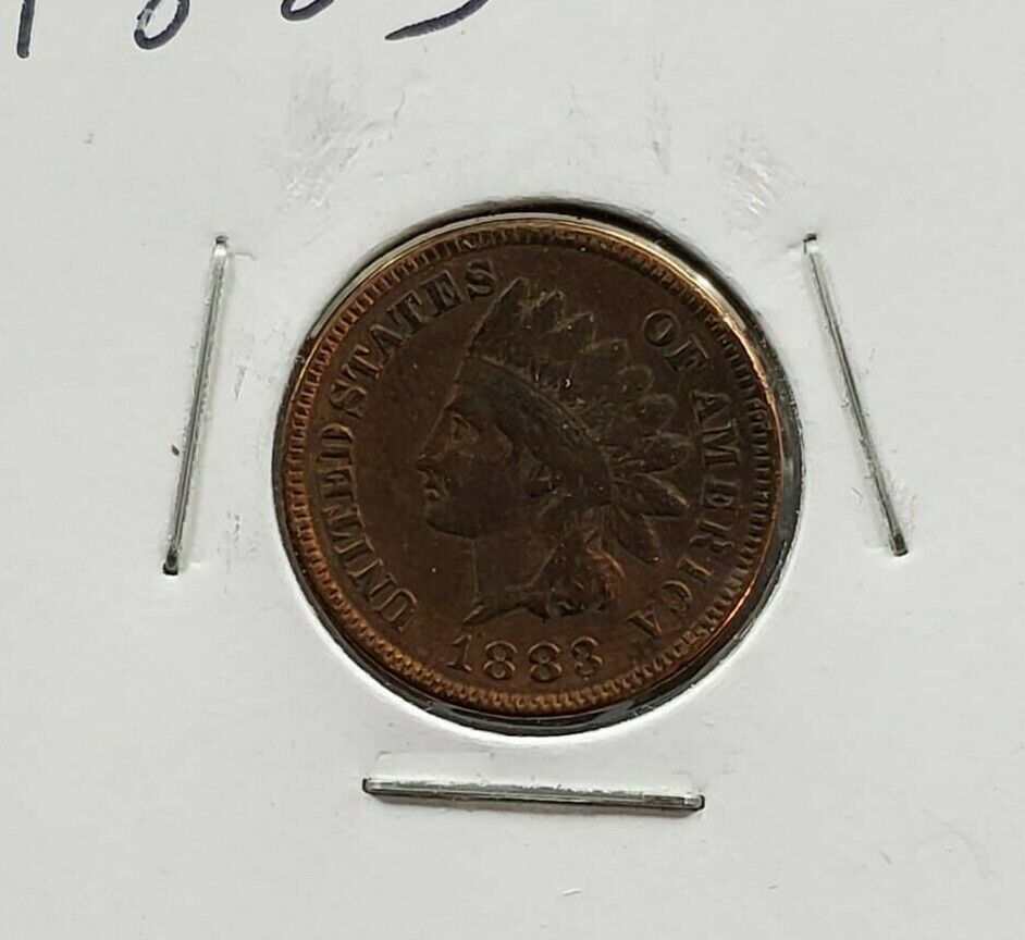 1883 Indian Head Cent Penny coin VF Very Fine Circulated
