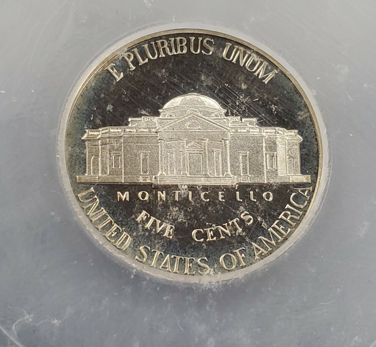 1989 S Proof Jefferson Nickel Coin ICG PR70 DCAM Deep Cameo Variety