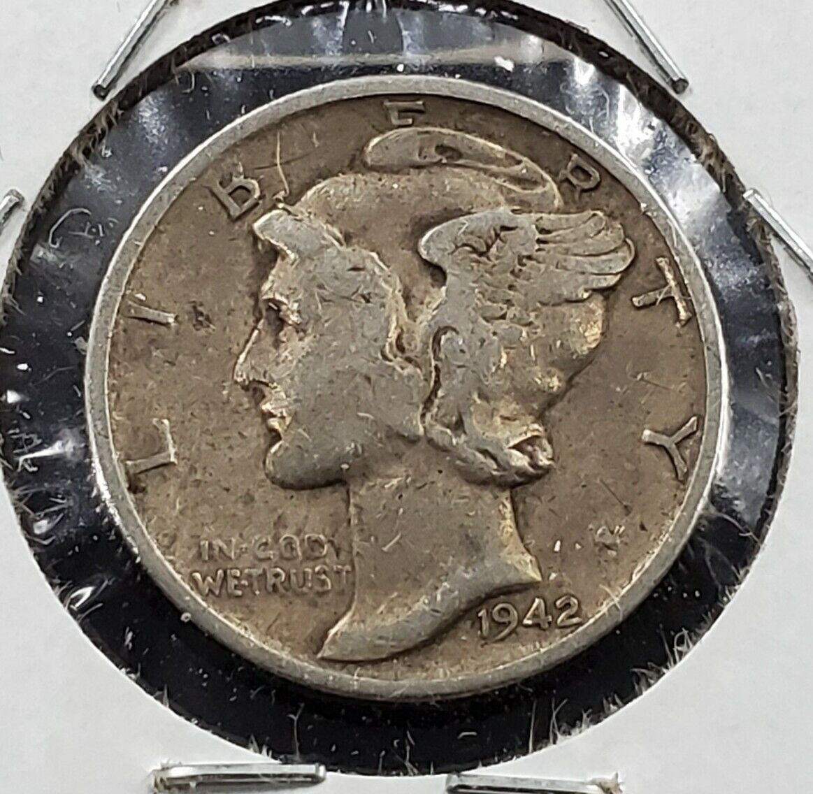 1942 s Mercury Dime Coin VF Silver Variety S/S RPM