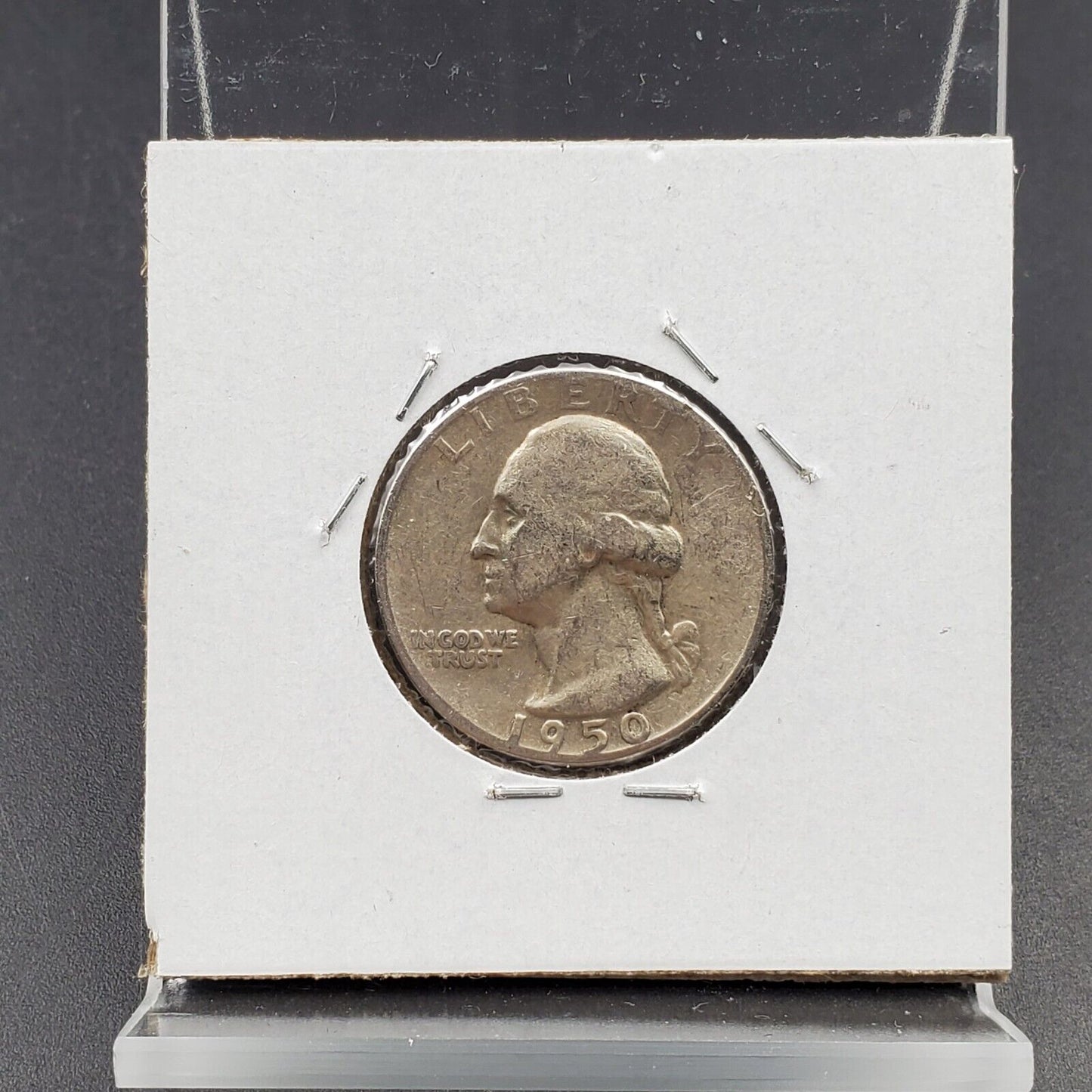 1950 D/S 25c Washington Silver Quarter Coin Choice Circ Variety Coin