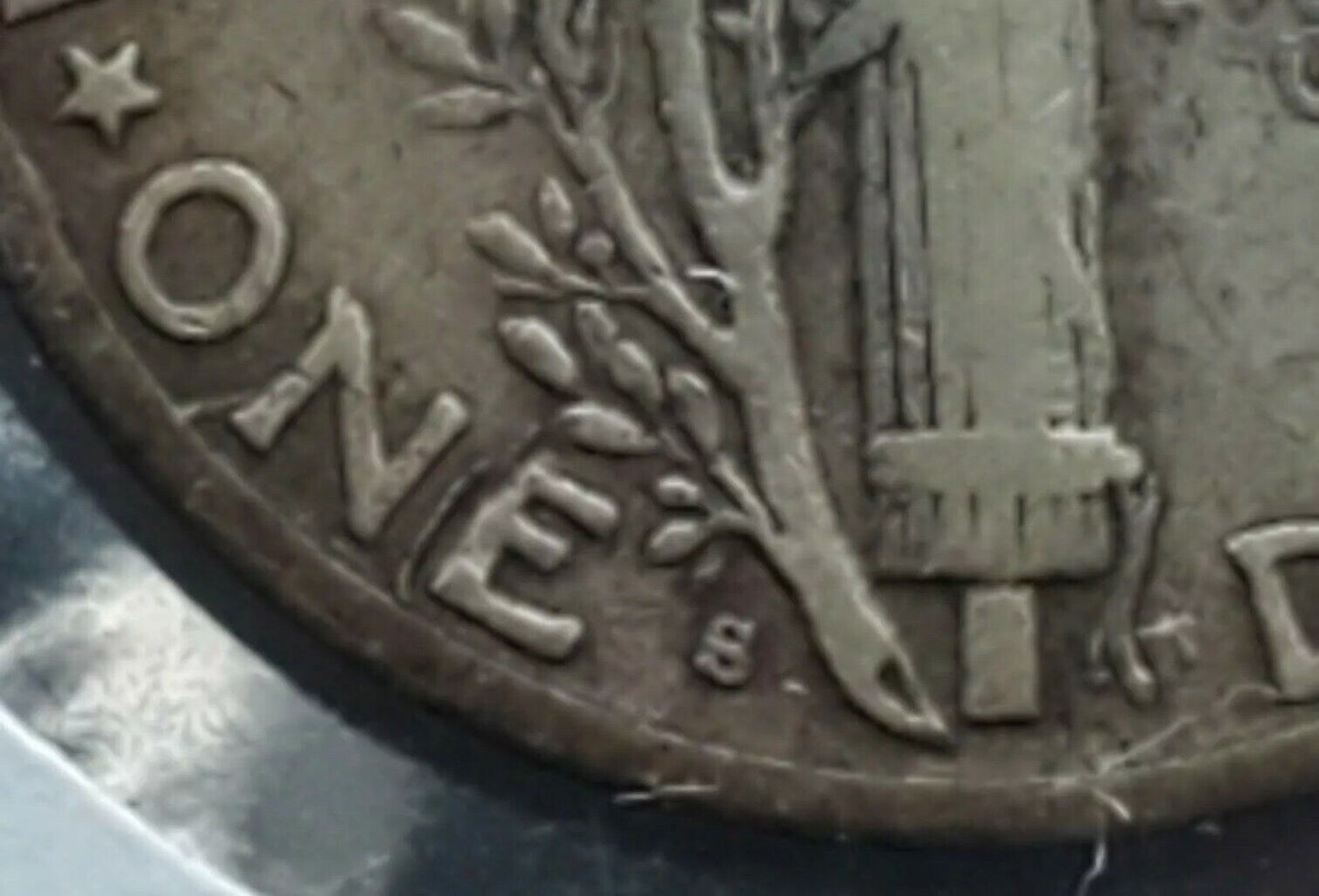 1945 s Mercury Dime MICRO S VARIETY SILVER COIN Choice VF Very Fine