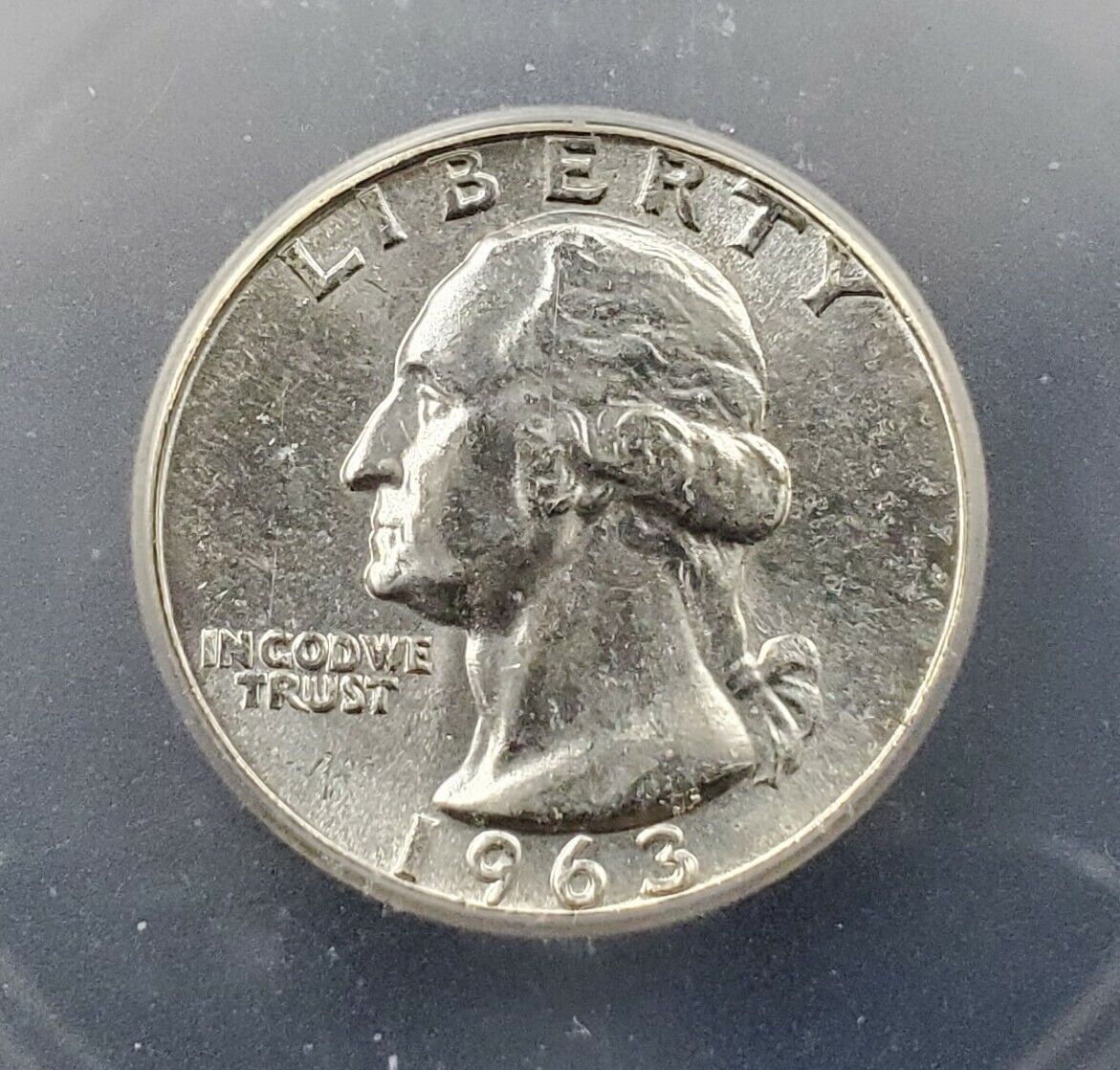 1963 P 25C Washington Quarter Silver Coin Business MS67 ICG Gem BU Toned