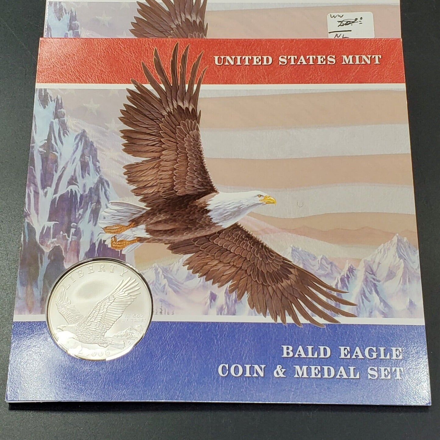 2008 BALD EAGLE COIN & MEDAL SET  OGP  US Mint