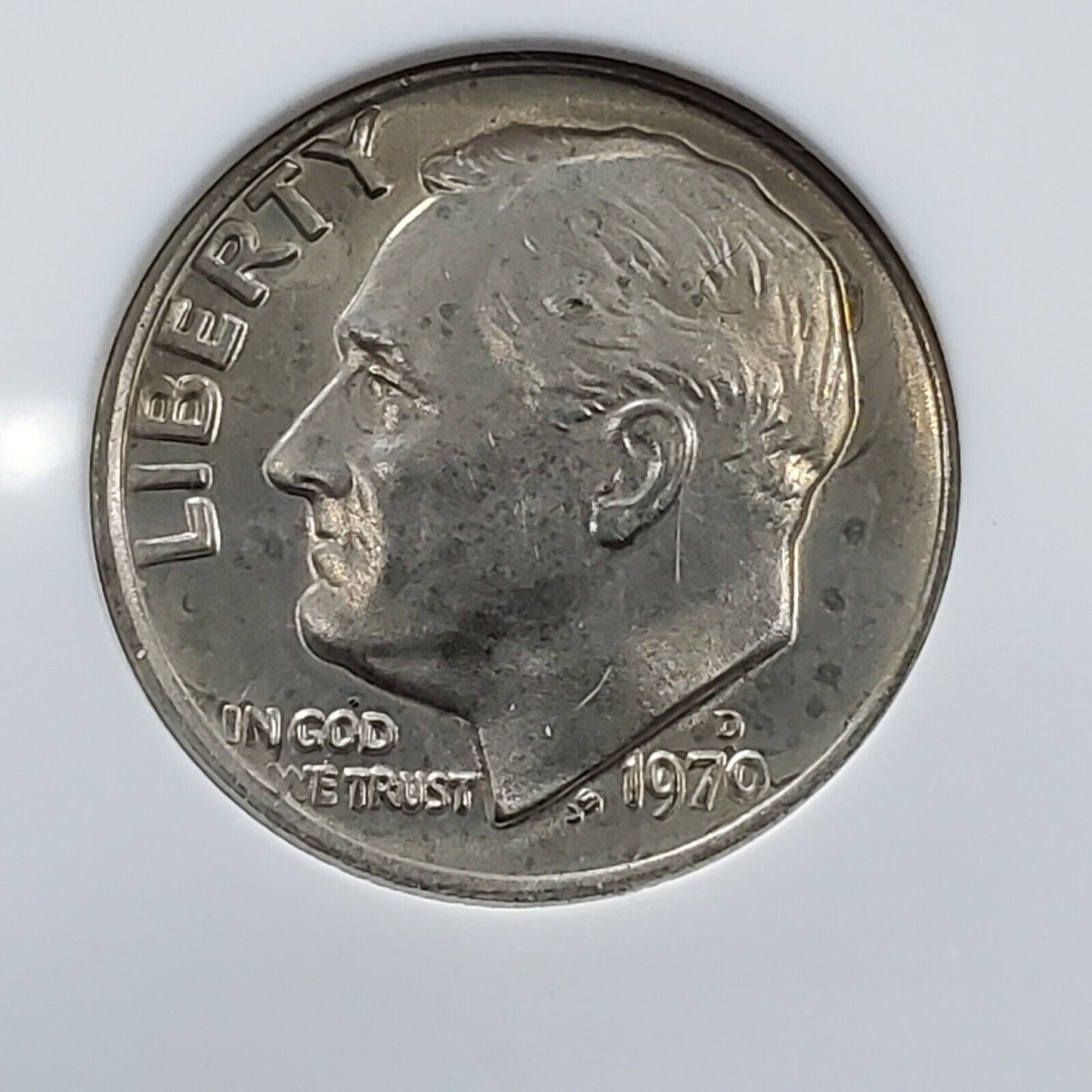 1970 D Roosevelt Dime Coin Vintage ANACS MS65 DDR 001 FS-801 Late Die Stage
