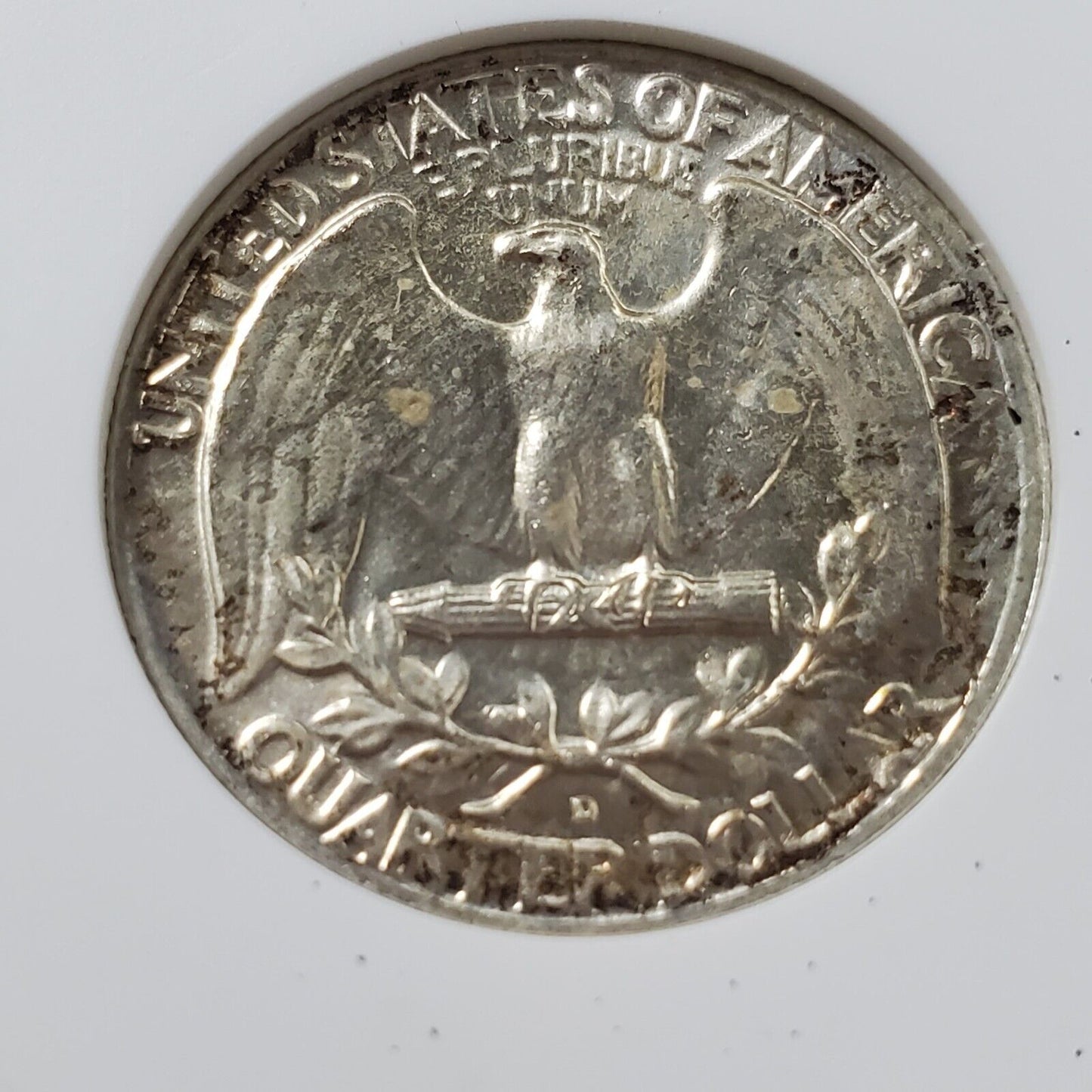 1962 D Washington Quarter 25c ANACS MS64 Double Die REV Variety Coin