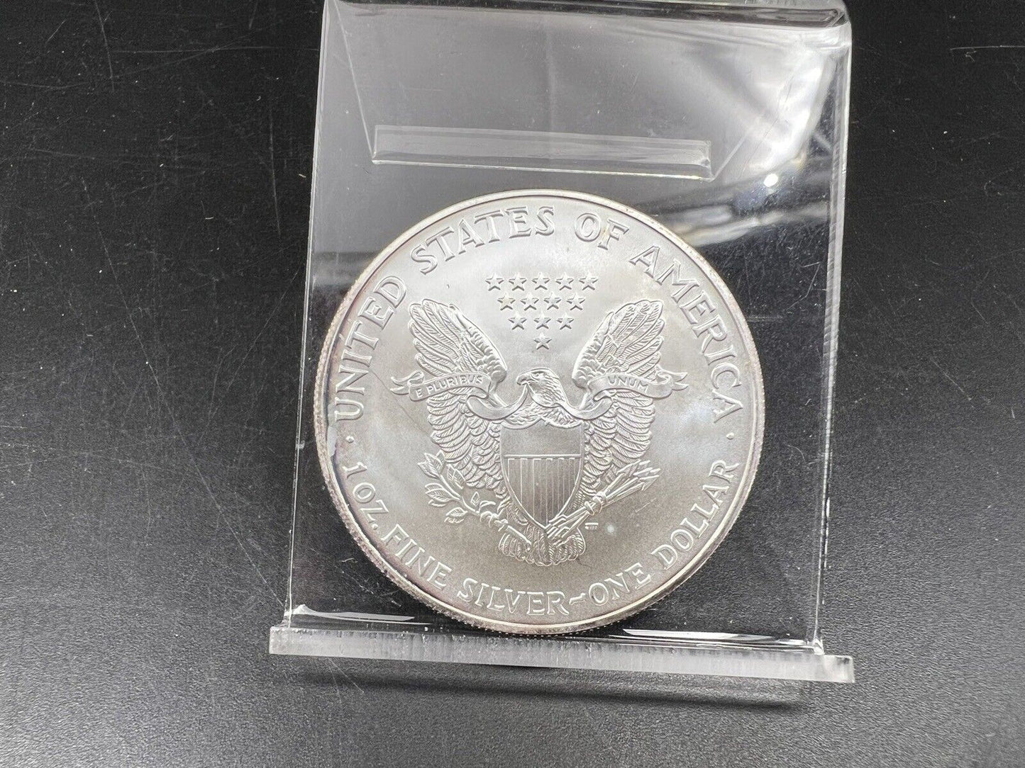 2004 1 OZ American Silver Eagle GEM BU UNC PQ Original Toning Toner Obverse