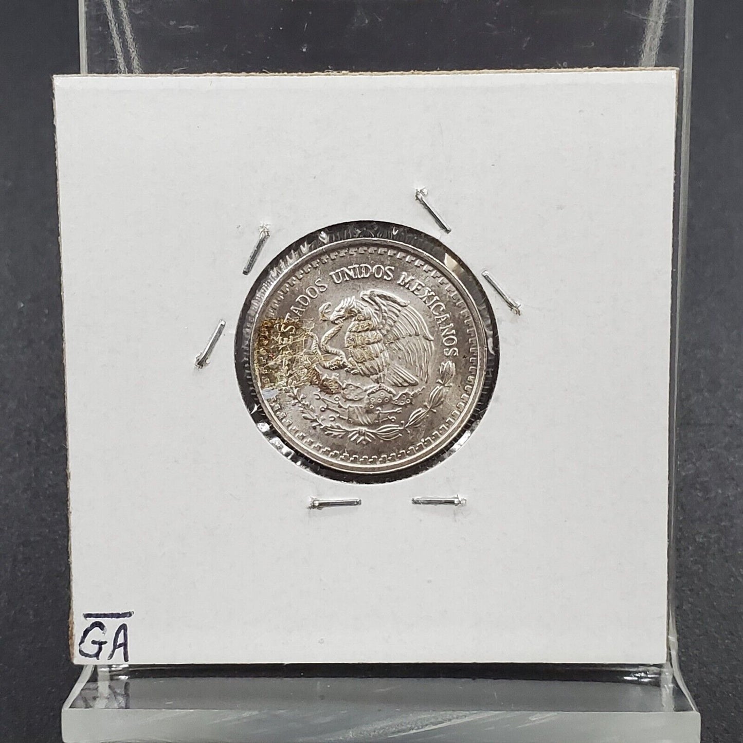 1994 Mexico Libertad  1/10 ounce Silver Coin  Pure Silver .999 Neat Toning Toner