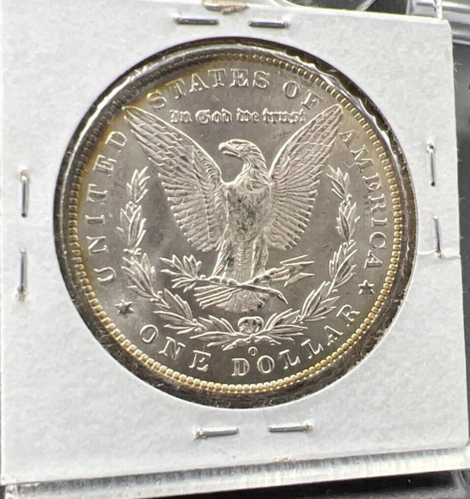 1885 O $1 Morgan Silver Dollar Coin Choice BU UNC Nice Toning Toner