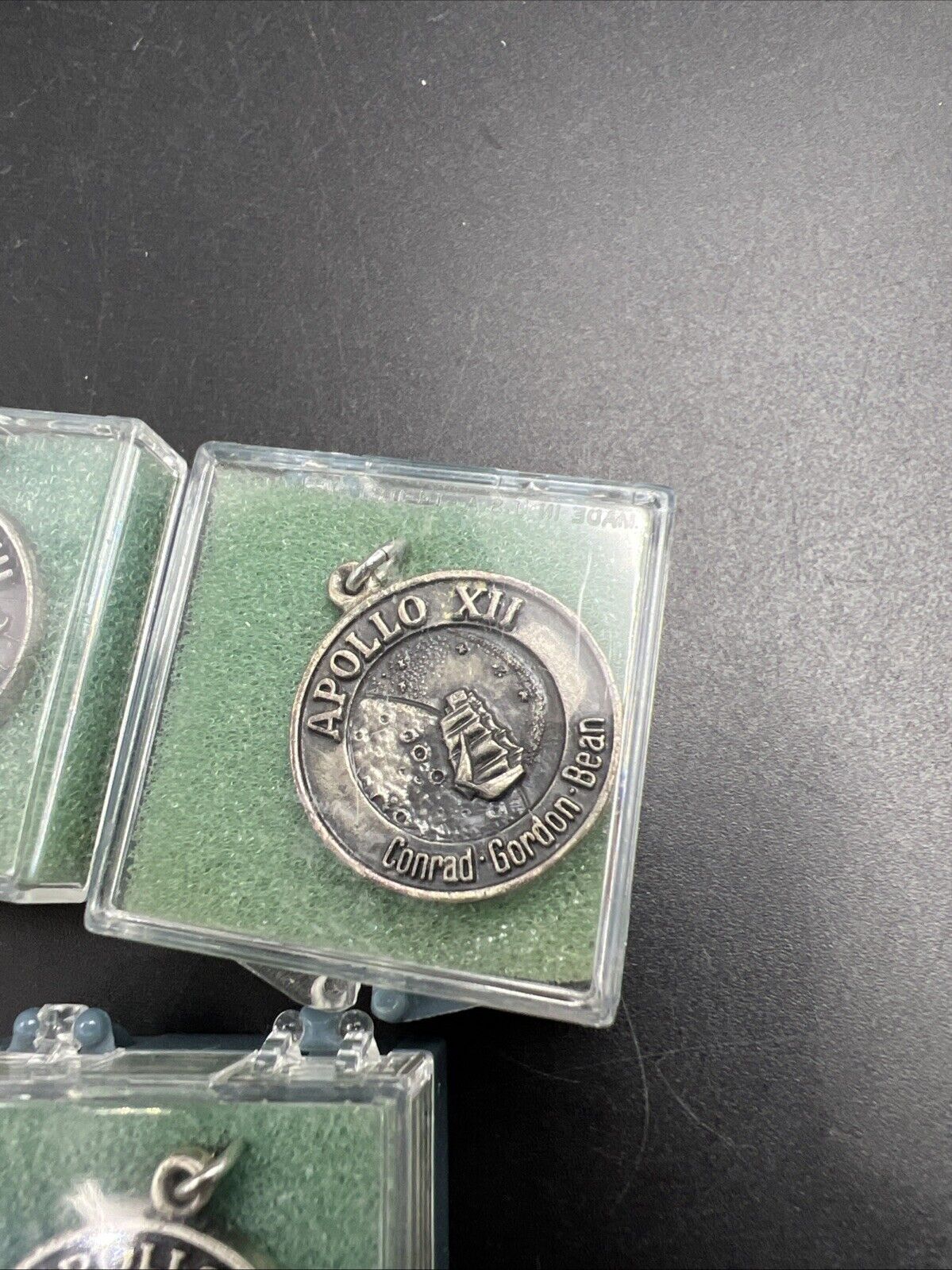 Lot of 3 Apollo 14 Charms in Case