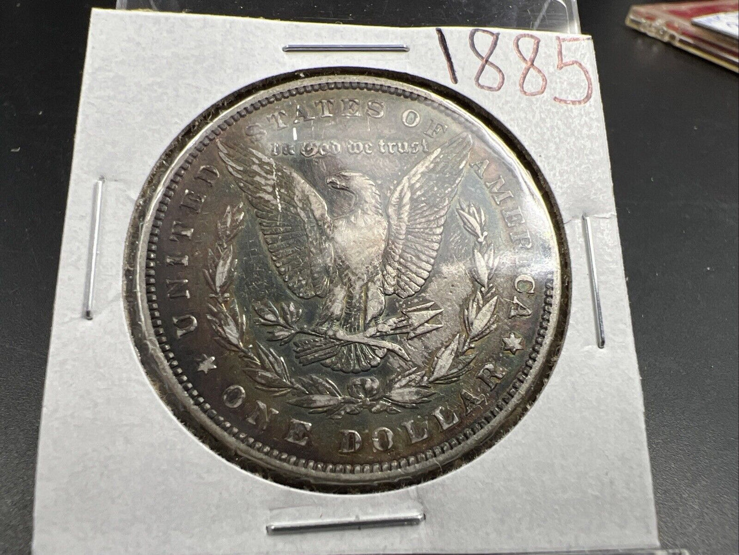 1885 P $1 Morgan Silver Dollar Coin Choice EF XF Extra Fine Neat Toning Toner