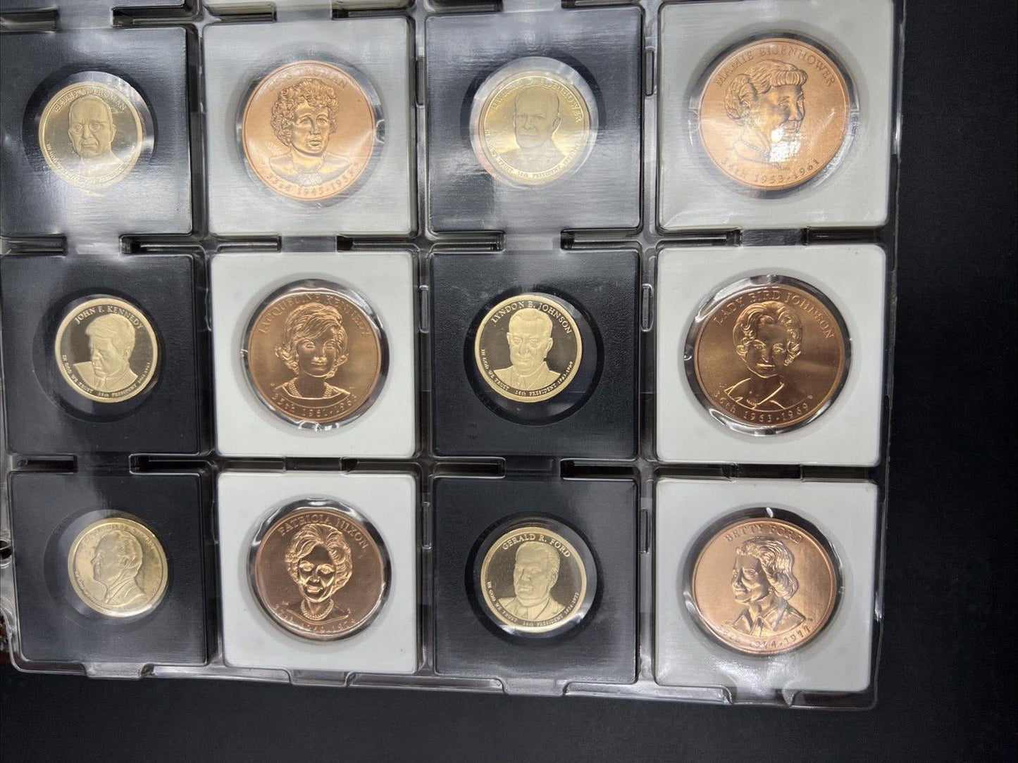 42 First Spouse Medals 42 Presidential Dollars 4 Pres Medals Set CH UNC & Proof