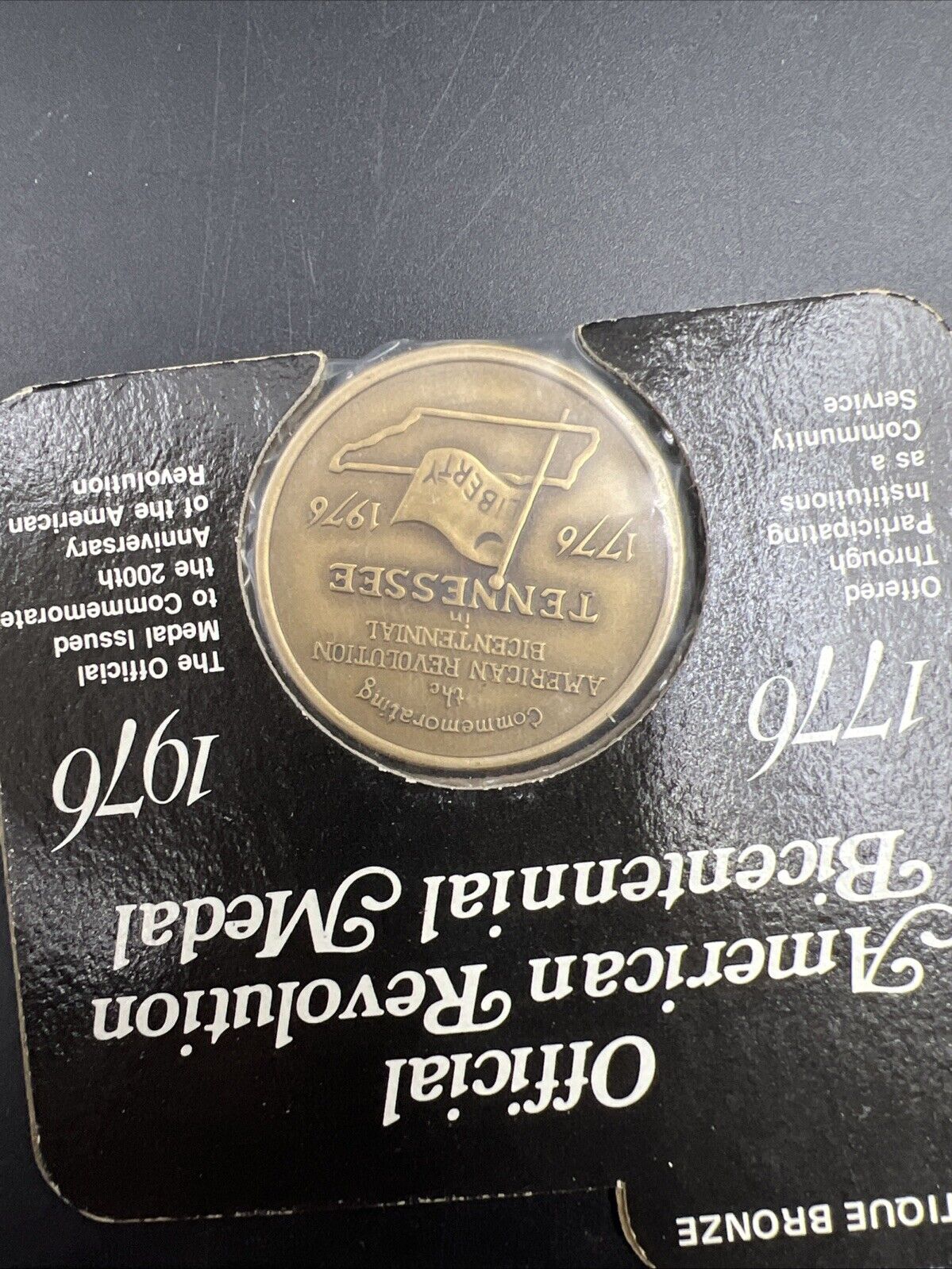 Lot of 2 US American Bicentennial 1976 bronze Medals Tennessee & Georgia