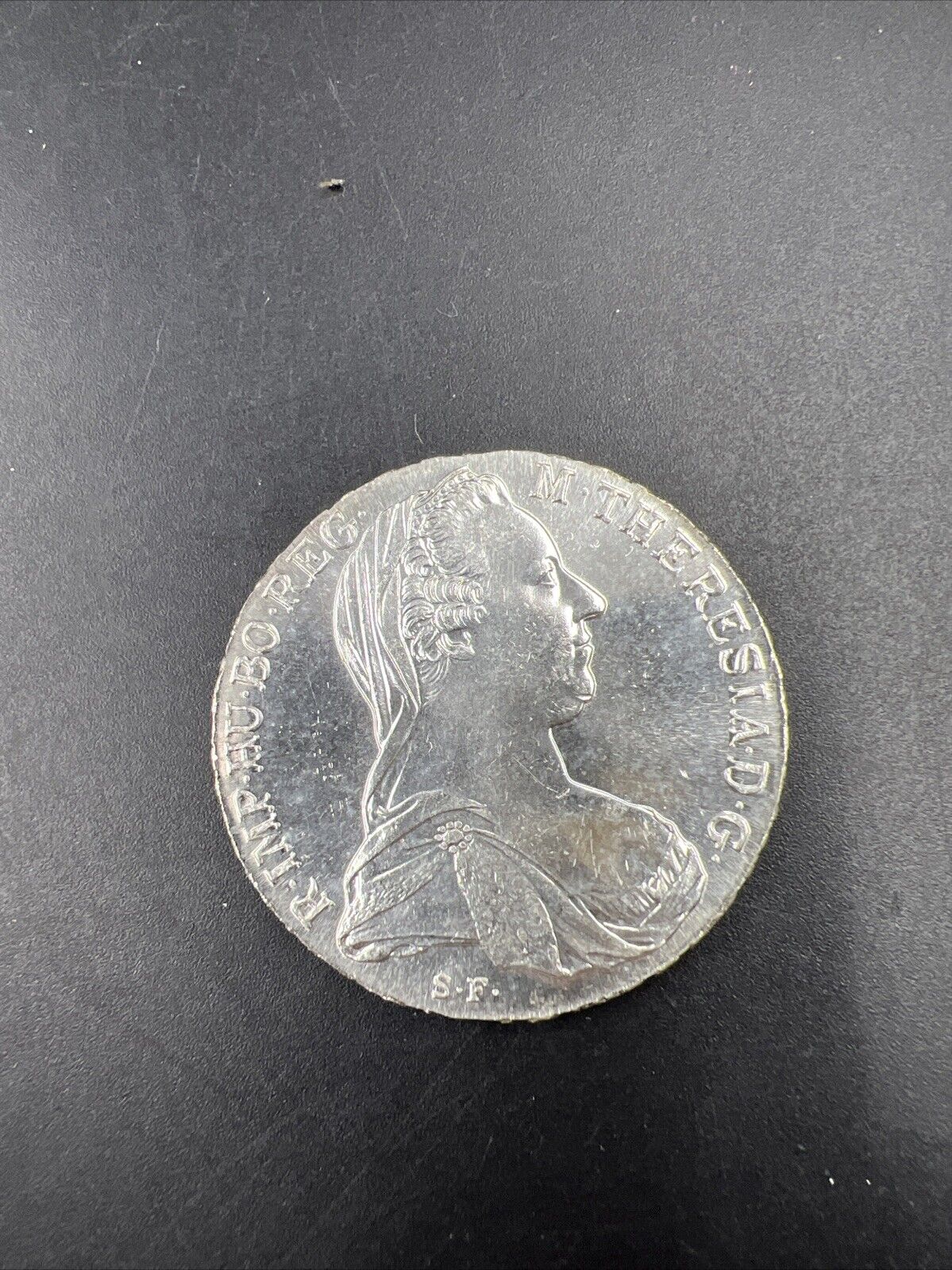 Maria Theresa Thaler 1780 Silver Coin Restrike Choice BU Uncirculated Some Tonin