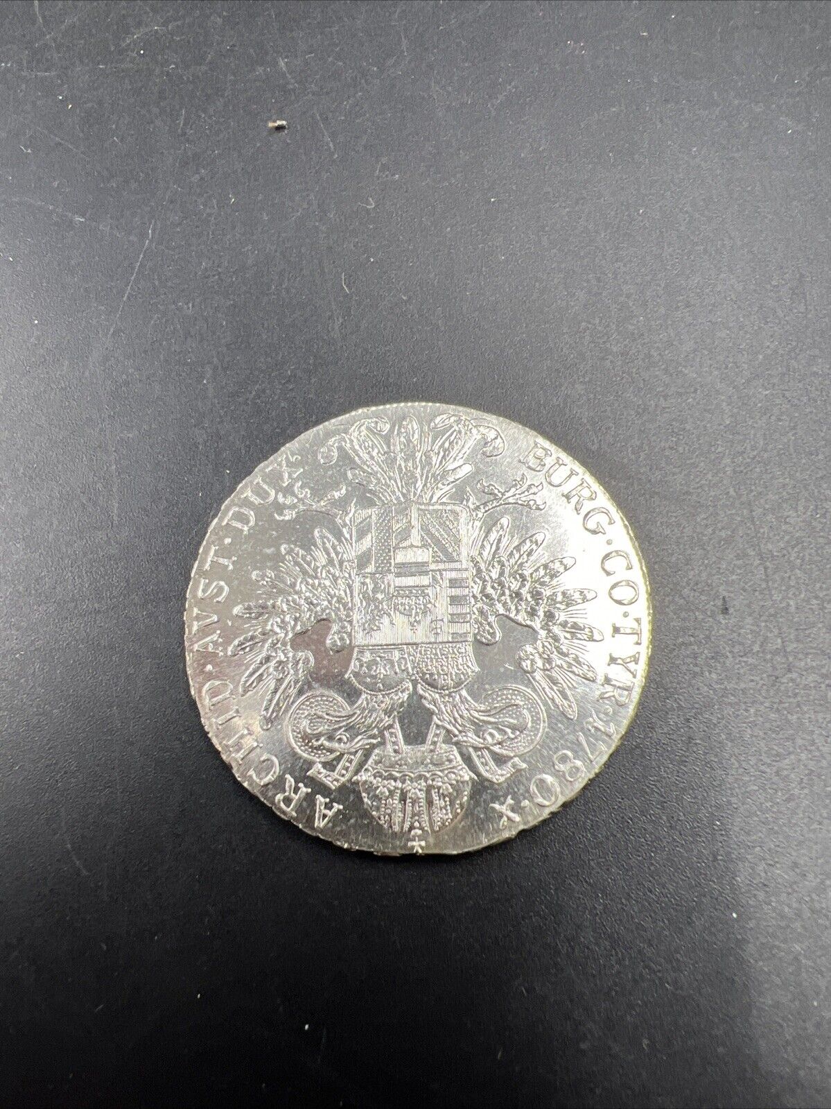 Maria Theresa Thaler 1780 Silver Coin Restrike Choice BU Uncirculated Some Tonin