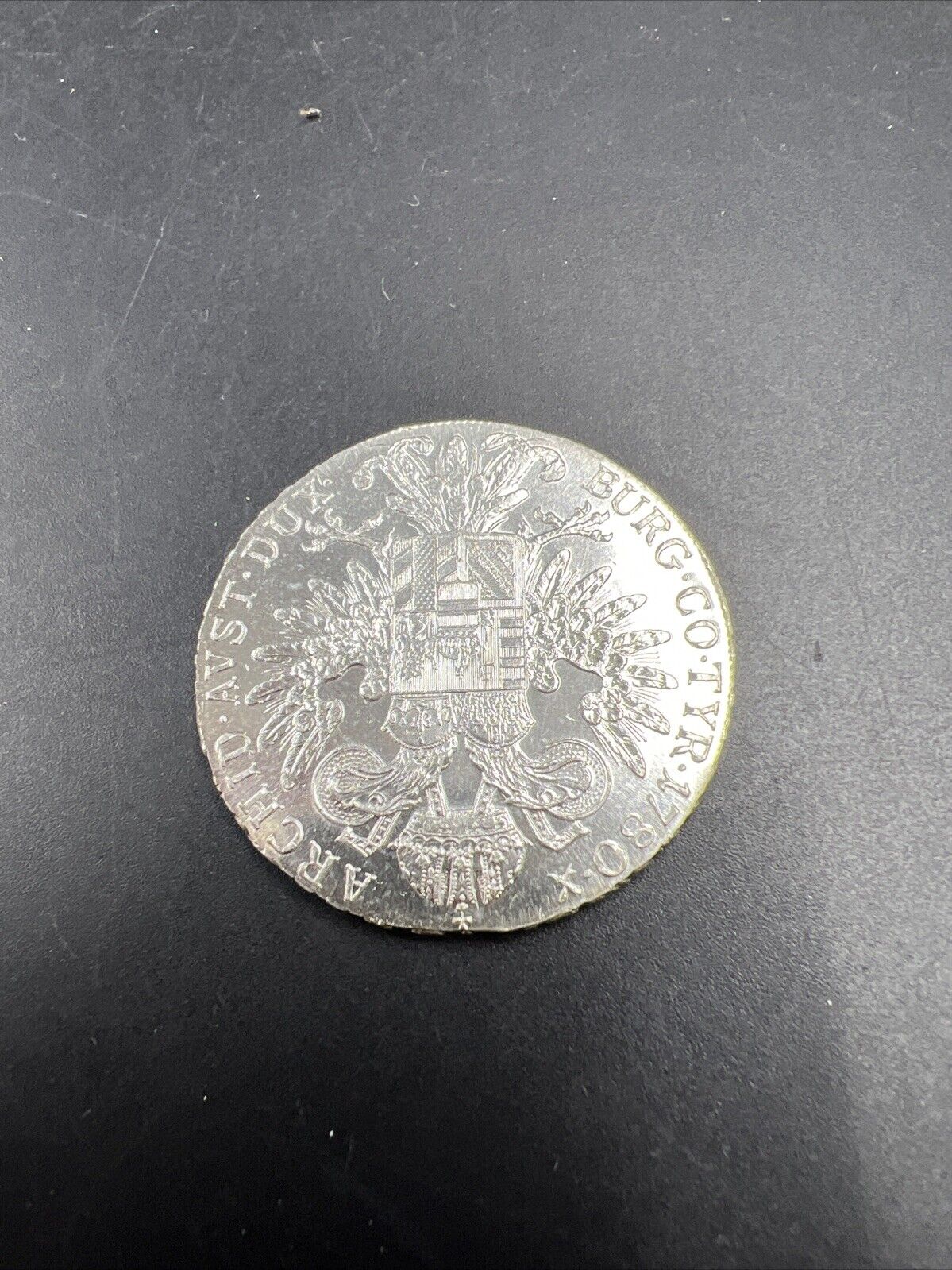 Maria Theresa Thaler 1780 Silver Coin Restrike Choice BU Uncirculated Some Tonin