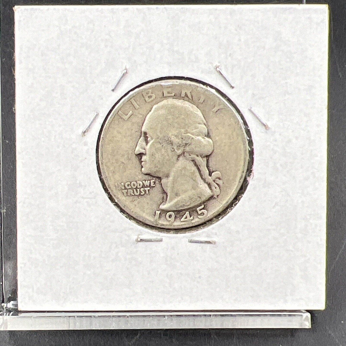 1945 S/S RPM 002 25c Washington Quarter Variety Coin CH AG About Good