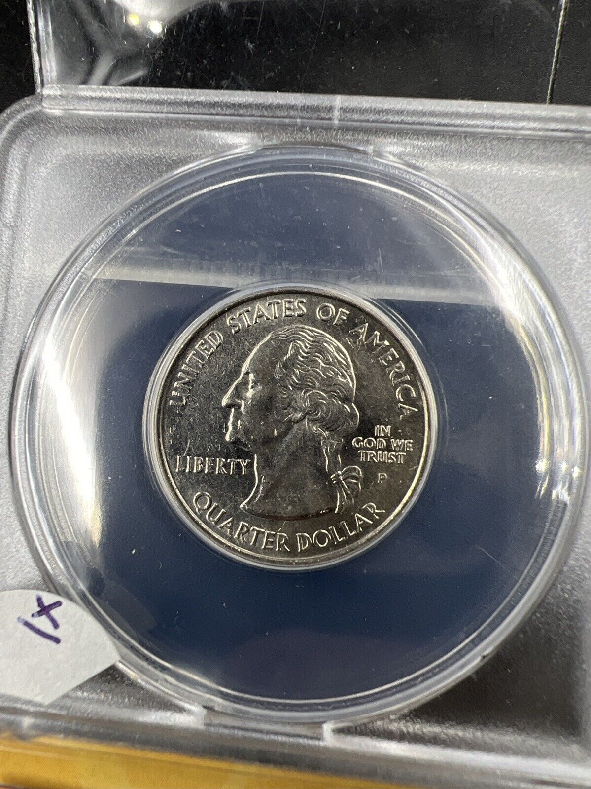 2005 West Virginia State Statehood Quarter ANACS AU58 Major Die Break Error #755