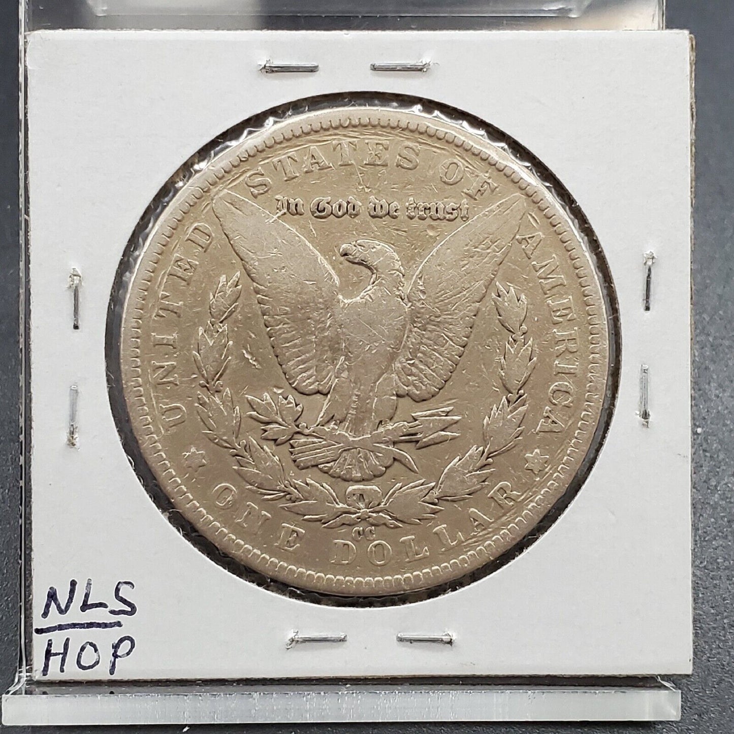 1891 CC $1 Morgan Silver Eagle Dollar Coin Carson City VG / Fine Details
