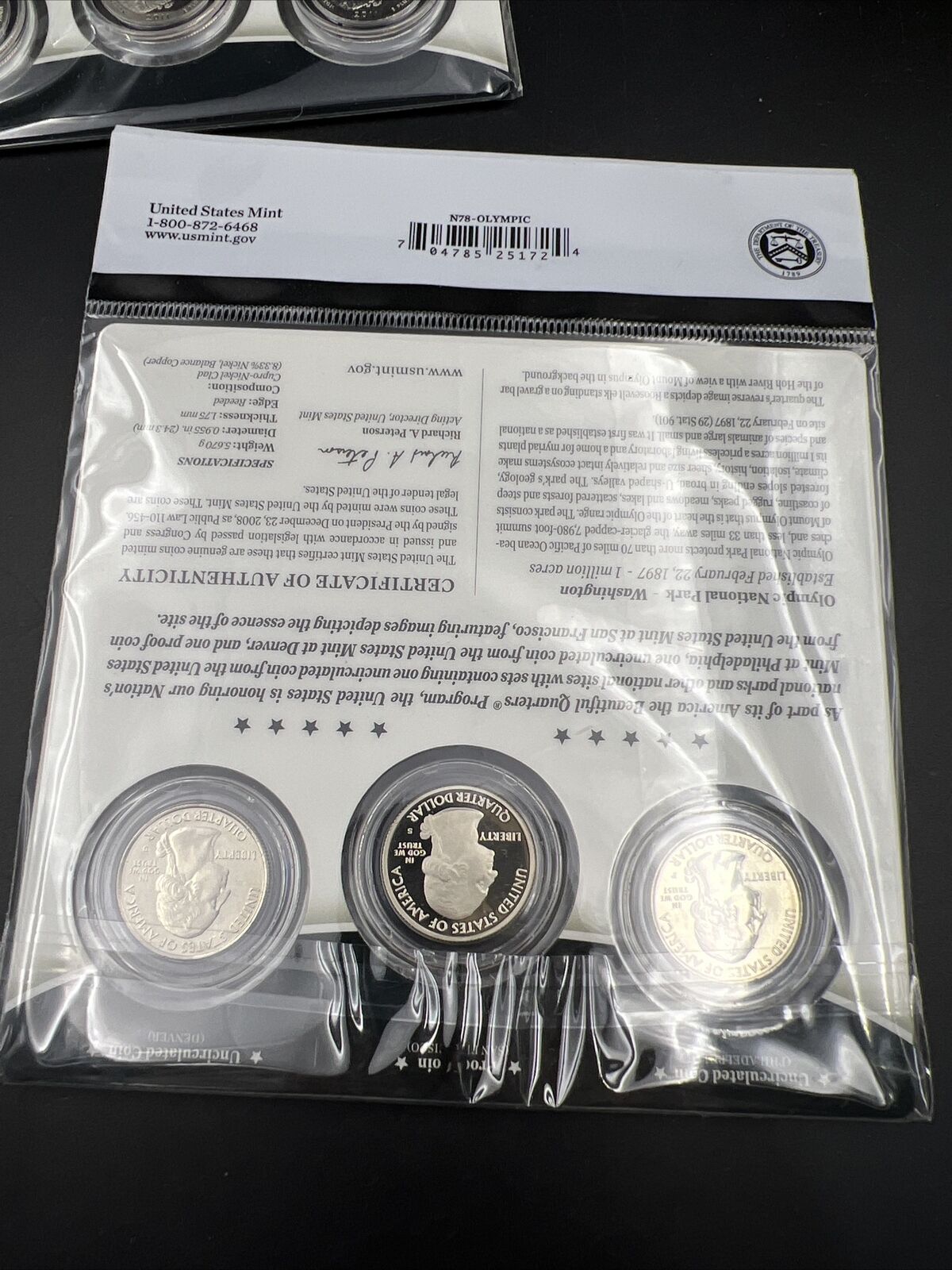 2011 Olympic 3 Coin P D S Business & Proof ATB Quarter Set US Mint OGP Sealed #B