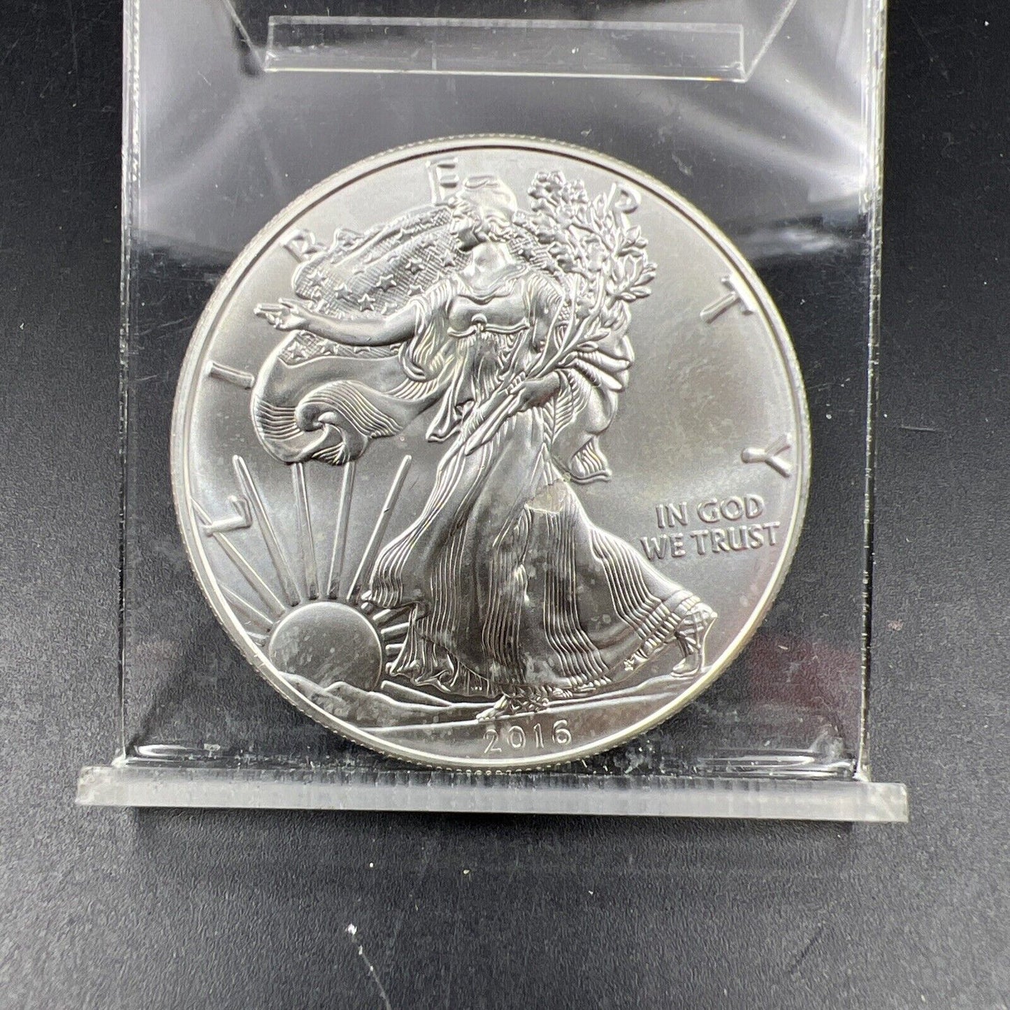 2015 ERROR ASE Laminated Planchet error American 1 oz Silver Eagle Coin BU