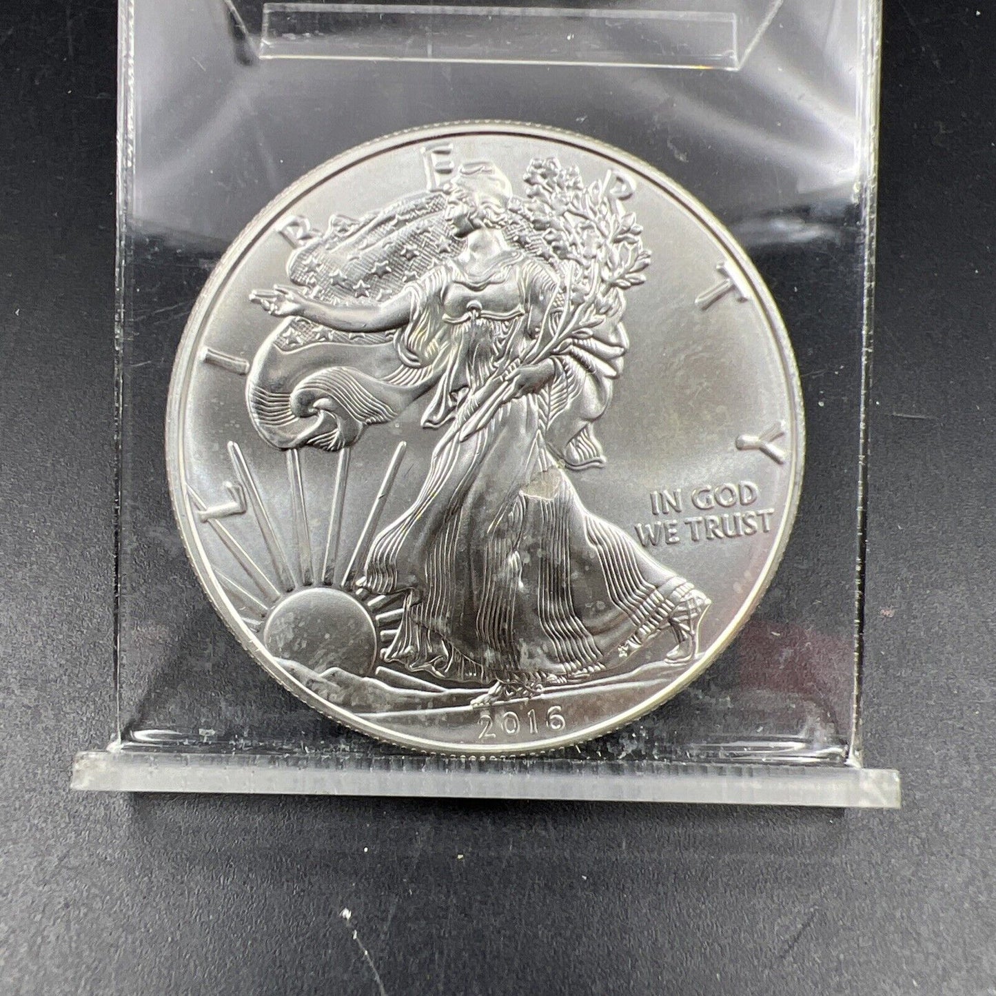 2015 ERROR ASE Laminated Planchet error American 1 oz Silver Eagle Coin BU