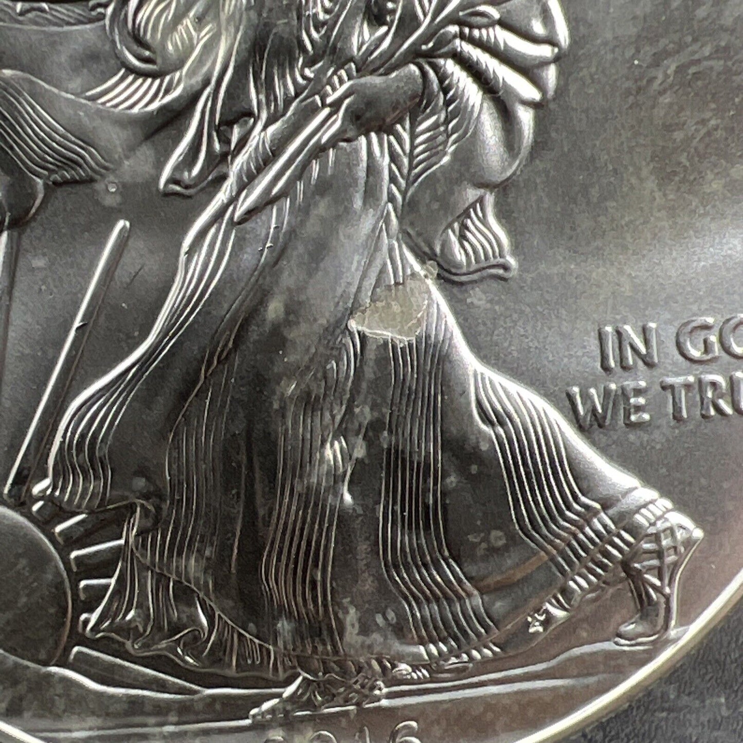 2015 ERROR ASE Laminated Planchet error American 1 oz Silver Eagle Coin BU